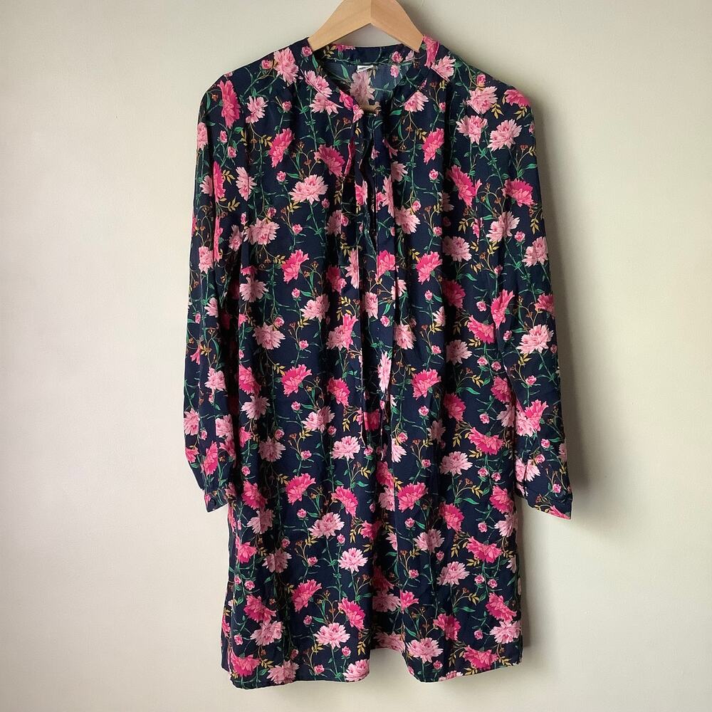 Old Navy Womens Floral Print Long Sleeve Tunic Dress Size Small